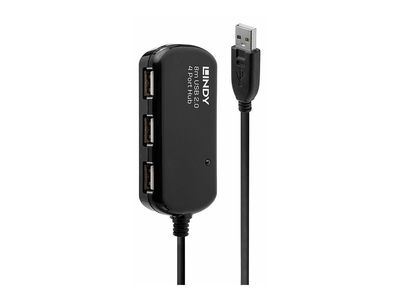 USB Hub Lindy USB 2.0 4-Port with 8m Cable_2