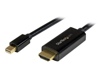 StarTech.com 6ft Mini DisplayPort to HDMI Cable - 4K 30hz Monitor Adapter Cable - mDP PC or Macbook to HDMI Display (MDP2HDMM2MB) - video cable - DisplayPort / HDMI - 2 m_1