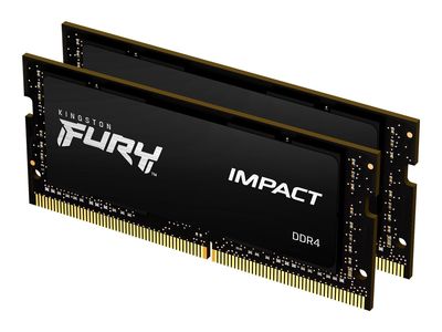 Kingston RAM FURY Impact - 64 GB (2 x 32 GB Kit) - DDR4 3200 SO-DIMM CL20_thumb