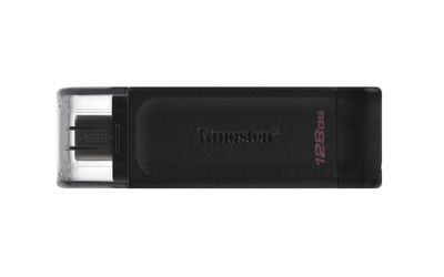 Kingston USB flash drive DataTraveler 70 - USB 3.2 Gen 1 - 128 GB - black_thumb