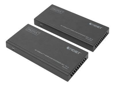 DIGITUS DS-55512 - transmitter and receiver - video/audio/infrared/USB extender - HDMI, HDBaseT_thumb