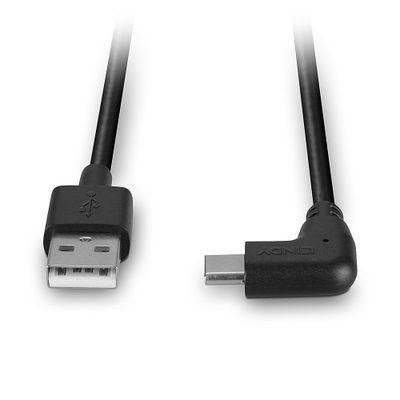 Lindy 32000 USB cable USB 2.0 0.5 m USB A USB C 15 W Black_4