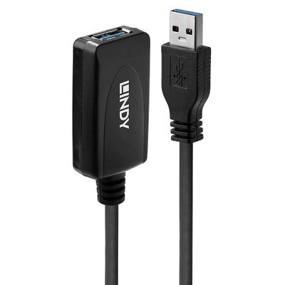 Lindy 43155 USB Kabel USB 3.2 Gen 1 (3.1 Gen 1) 5 m USB A 5 Gbit/s Schwarz_thumb
