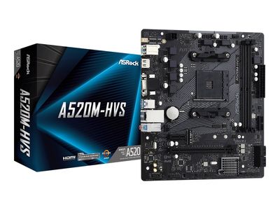 ASRock A520M-HVS - motherboard - micro ATX - Socket AM4 - AMD A520_4