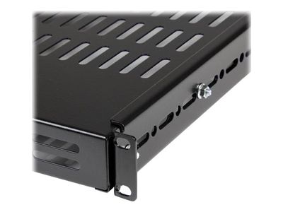 StarTech.com 1U Adjustable Vented Server Rack Mount Shelf - 175lbs - 19.5 to 38in Deep Universal Tray for 19" AV/ Network Equipment Rack (ADJSHELF) rack shelf - 1U_4
