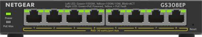 NETGEAR GS308EP Managed L2/L3 Gigabit Ethernet (10/100/1000) Power over Ethernet (PoE) Black_thumb