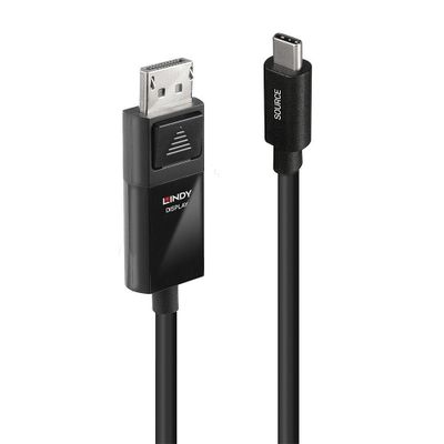 Lindy 43341 Videokabel-Adapter 1 m USB Typ-C DisplayPort Schwarz_thumb