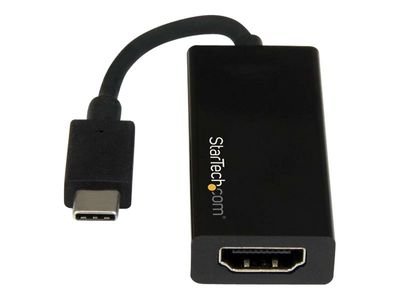 StarTech.com USB-C auf HDMI Adapter - Thunderbolt 3 kompatibel - Schwarz - 4K 30Hz - externer Videoadapter - Schwarz_3