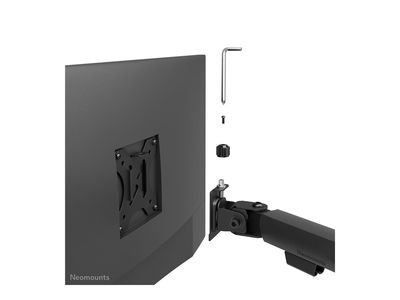 Neomounts DS60-600BL2 mounting kit - full-motion - for 2 monitors - black_9