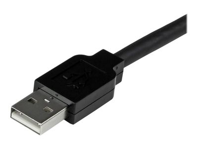StarTech.com 25m aktives USB 2.0 Verlängerungskabel - St/Bu - USB Reapeater / Signalverstärker Kabel Stecker/Buchse - Schwarz - USB-Verlängerungskabel - USB zu USB - 25 m_3