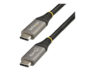 StarTech.com 1m USB-C Kabel 10Gbit/s - USB-IF zertifiziertes USB-C Kabel - USB 3.1/3.2 Gen 2 Typ-C Kabel - 100W (5A) Power Delivery, DP Alt Mode - USB-C Kabel - Laden&Synchronisieren (USB31CCV1M) - USB Typ-C-Kabel - 24 pin USB-C zu 24 pin USB-C - 1 m_thumb