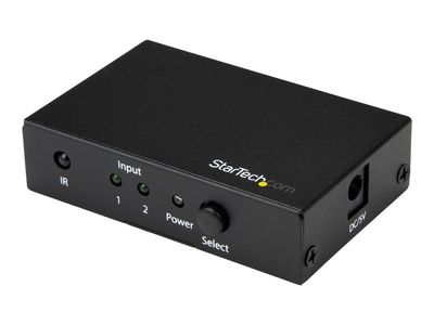 StarTech.com 2 Port HDMI Switch - 4K 60Hz - Supports HDCP - IR - HDMI Selector - HDMI Multiport Video Switcher - HDMI Switcher (VS221HD20) - video/audio switch - 2 ports_1