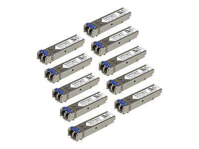 StarTech.com Gigabit LWL SFP Transceiver Modul - Cisco GLC-LH-SM kompatibel - SM/MM LC - 550m - Mini GBIC 10er Pack - 1000Base-LX/LH - SFP (Mini-GBIC)-Transceiver-Modul - 1GbE_thumb