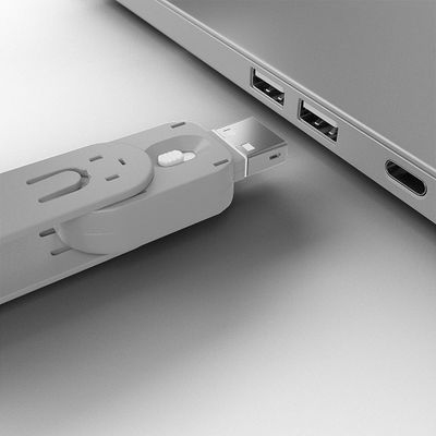 Lindy 40454 Schnittstellenblockierung Schnittstellenblockierung + Schlüssel USB Typ-A Weiß Acrylnitril-Butadien-Styrol (ABS) 5 Stück(e)_3