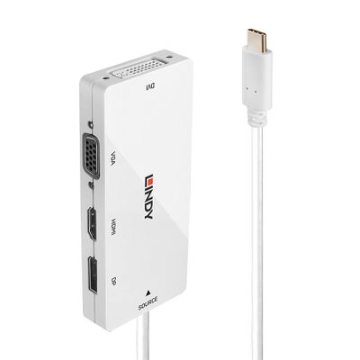 Lindy 43279 laptop-dockingstation & portreplikator USB 3.2 Gen 1 (3.1 Gen 1) Type-C Weiß_thumb