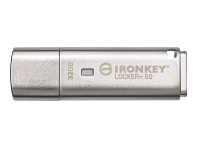 Kingston USB-Stick IronKey Locker+ - USB 3.2 Gen 1 (3.1 Gen 1) - 32 GB - Silber_1