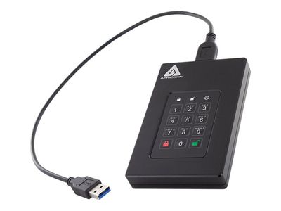 Apricorn Aegis Fortress L3 Hard Drive - 5TB - USB 3.1 - Black_4