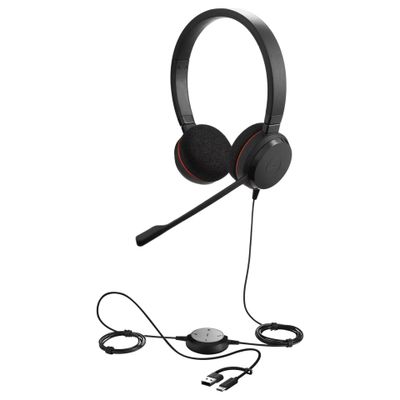 Jabra Evolve 20 MS stereo - headset - USB-C, USB-A_3