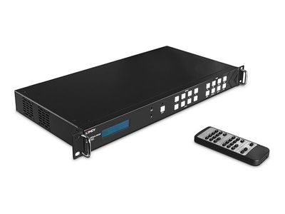 Lindy - Video/Audio-Schalter - 4x4, 4K60, Matrix, mit Videowand-Skalierung - an Rack montierbar_thumb