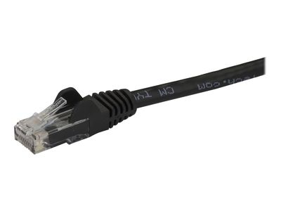 StarTech.com 50cm Cat6 Snagless Gigabit UTP Netzwerkkabel - Cat 6 RJ45 Netzwerkkabel mit Knickschutz - Schwarz - Patch-Kabel - 50 cm - Schwarz_2