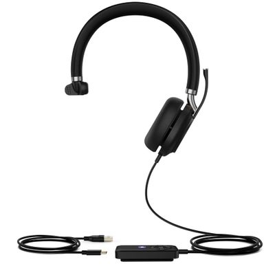 Yealink UH38 Mono Teams Kopfhörer Verkabelt & Kabellos Kopfband Büro/Callcenter Bluetooth Schwarz_2