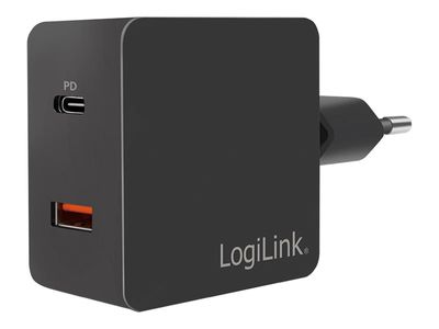 LogiLink Wall Charger Netzteil - USB, USB-C - 18 Watt_thumb