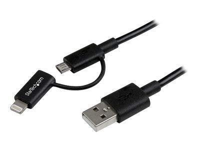 StarTech.com Kabel - Apple Lightning/Micro USB/USB - 1 m_1