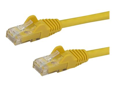 StarTech.com 10m CAT6 Ethernet Cable, 10 Gigabit Snagless RJ45 650MHz 100W PoE Patch Cord, CAT 6 10GbE UTP Network Cable w/Strain Relief, Yellow, Fluke Tested/Wiring is UL Certified/TIA - Category 6 - 24AWG (N6PATC10MYL) - patch cable - 10 m - yellow_thumb