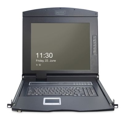 KVM Konsole 17" Digitus 16-Port CAT5 ES black_2