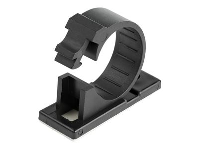 StarTech.com 100 Adhesive Cable Management Clips Black, Network/Ethernet/Office Desk/Computer Cord Organizer, Sticky Cable/Wire Holders, Nylon Self Adhesive Clamp UL/94V-2 Fire Rated - Nylon 66 Plastic - TAA (CBMCC3) - cable clips - TAA Compliant_3