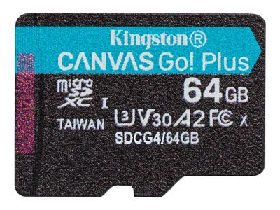 Kingston Canvas Go! Plus - flash memory card - 64 GB - microSDXC UHS-I_thumb