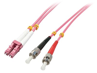 Lindy 46350 InfiniBand/Glasfaserkabel 1 m LC ST Pink_thumb