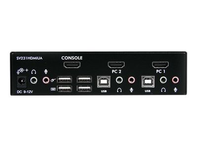 StarTech.com 2 Port USB HDMI KVM Switch / Umschalter mit Audio und USB 2.0 Hub - KVM-/Audio-/USB-Switch - 2 Anschlüsse_3