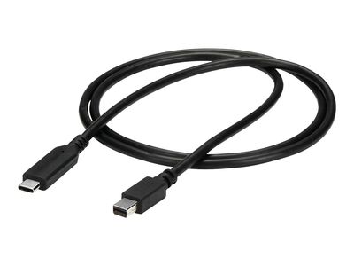 StarTech.com 1m / 3.3ft USB-C to Mini DisplayPort Cable - 4K 60Hz - Black - USB 3.1 Type C to mDP Adapter (CDP2MDPMM1MB) - DisplayPort-Kabel - USB-C bis Mini DisplayPort - 1 m_1