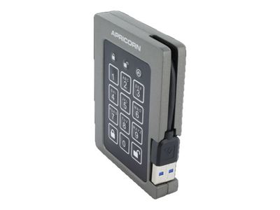 Apricorn External Hard Drive Aegis Padlock - 1 TB - USB 3.2 - Black_2