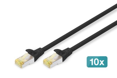 DIGITUS patch cable - 25 cm - black_thumb