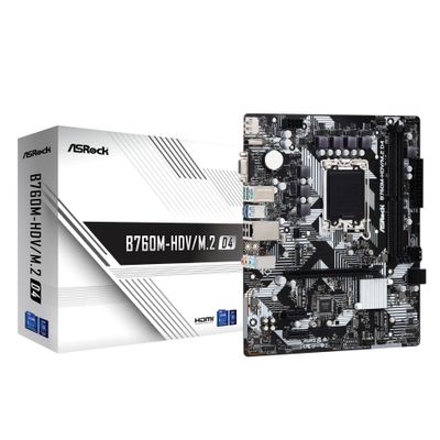 ASRock Mainboard B760M-HDV/M.2 D4 - Micro ATX - Sockel Intel 1700 - Intel B760_1