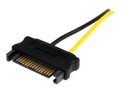 StarTech.com 15cm SATA Strom auf 8 pin PCI Express Grafikkarten Stromkabel - PCIe Y-Kabel Adapter - Stromkabel - 15 cm_3
