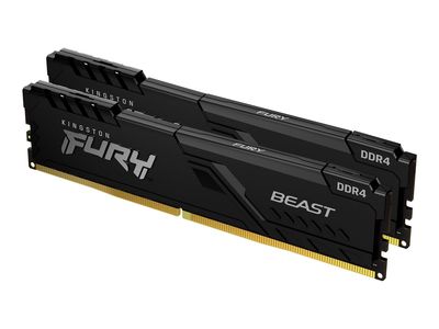 Kingston RAM FURY Beast - 32 GB (2 x 16 GB Kit) - Low Profile - DDR4 3600 DIMM CL18_2