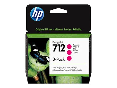 HP 712 - 3er-Pack - Magenta - original - DesignJet - Tintenpatrone_thumb