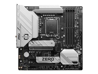 MSI Mainboard B760M PROJECT ZERO - micro ATX - Socket LGA1700 - Intel B760_1