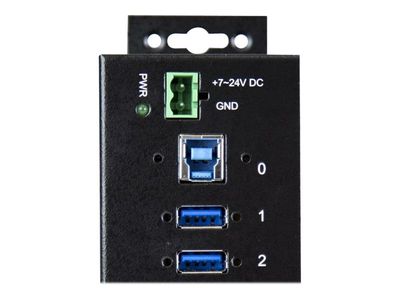 StarTech.com 10-Port USB 3.0 Hub - Metal Industrial USB-A Hub with ESD & Surge Protection - Din Rail, Wall or Desk Mountable - TAA Compliant USB Expander Hub (ST1030USBM) - hub - 10 ports_4