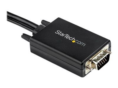 StarTech.com 2m VGA to HDMI Converter Cable with USB Audio Support & Power, Analog to Digital Video Adapter Cable to connect a VGA PC to HDMI Display, 1080p Male to Male Monitor Cable - Supports Wide Displays (VGA2HDMM2M) - adapter cable - HDMI / VGA / US_2