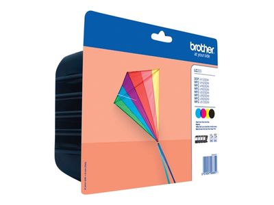 Brother Tintenpatrone LC223 - 4er Pack - Schwarz, Gelb, Cyan, Magenta_2