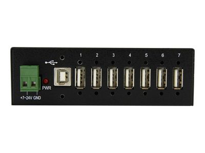 StarTech.com Industrieller montierbarer 7 Port USB 2.0 Hub - Schwarz - Hub - 7 Anschlüsse_2