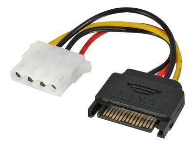 Lindy - Netzteil - interne Stromversorgung, 4-polig zu SATA-Stromstecker - 15 cm_thumb