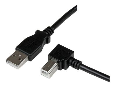StarTech.com 1m USB 2.0 A to Right Angle B Cable Cord - 1 m USB Printer Cable - Right Angle USB B Cable - 1x USB A (M), 1x USB B (M) (USBAB1MR) - USB cable - 1 m_1