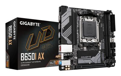 GIGABYTE B650I AX Motherboard - AMD Ryzen 9000 Series CPUs, 5+2+1 Phases VRM, up to 6400MHz DDR5 (OC), 1xPCIe 4.0 M.2, 2.5GbE LAN, WIFI 6E, USB 3.2 Gen 2_thumb