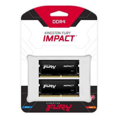 Kingston RAM FURY Impact - 64 GB (2 x 32 GB Kit) - DDR4 3200 SO-DIMM CL20_4