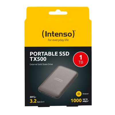 Intenso External SSD TX500 - 1 TB - USB 3.2 - Brown_3